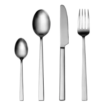 Tacamuri argintiu-mat din otel 16 buc. - Bitz imagine