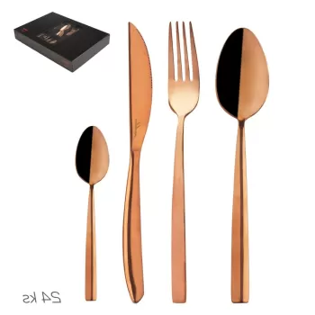 Tacamuri aurii din otel inoxidabil 24 buc. Copper - Orion imagine