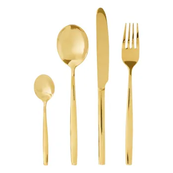 Tacamuri auriu din otel inoxidabil 16 buc. Avie - Premier Housewares imagine