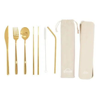 Tacamuri auriu din otel inoxidabil 6 buc. Mimo - Premier Housewares imagine