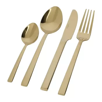 Tacamuri din otel inoxidabil in set de 16 piese de culoare aurie Mikasa Diseno - Kitchen Craft imagine