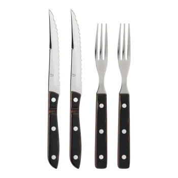 Tacamuri negre/argintii din otel inoxidabil 4 buc. Old Farmer Classic - Gense imagine