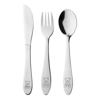 Tacamuri pentru copii argintiu din otel inoxidabil 3 buc. - Orion imagine