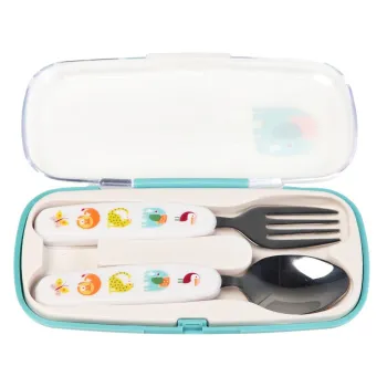 Tacamuri pentru copii crem din otel inoxidabil 2 buc. Wild Wonders - Rex London imagine