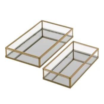 Tavi decorative 2 buc. din metal 14x24 cm - Casa Seleccion imagine