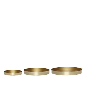 Tavi decorative 3 buc. din metal o 33 cm Embrace - Hubsch imagine