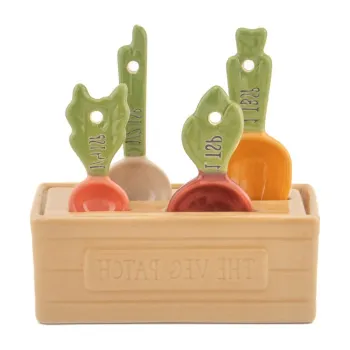 Ustensile de masurat in bucatarie 4 buc. din ceramica Vegetable - Sass & Belle imagine