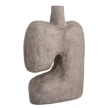 Vaza decorativa din hartie Bloomingville Banael, inaltime 36 cm, gri imagine