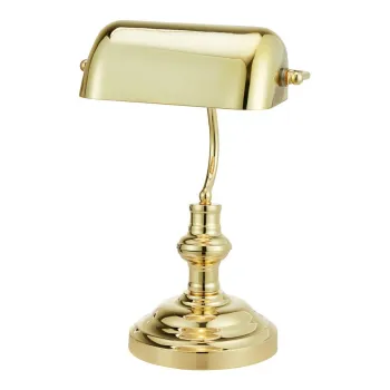 Veioza alamie cu abajur din sticla (inaltime 42 cm) Bankers - Markslojd imagine