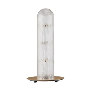 Veioza alamie LED din metal cu abajur din sticla (inaltime 40 cm) Gloree - Nova Luce imagine