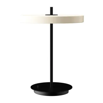 Veioza alb-negru LED cu intensitate reglabila din metal cu abajur din metal (inaltime 41,5 cm) Asteria Table - UMAGE imagine
