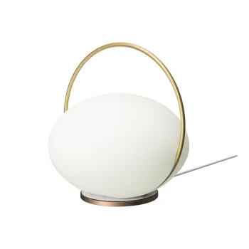 Veioza alba/aurie LED (inaltime 19 cm) Orbit - UMAGE imagine