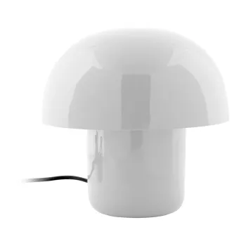 Veioza alba cu abajur din metal (inaltime 20 cm) Fat Mushroom - Leitmotiv imagine