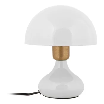 Veioza alba cu abajur din metal (inaltime 23 cm) Binc - Leitmotiv imagine