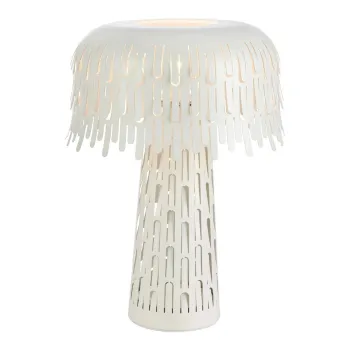 Veioza alba cu abajur din metal (inaltime 38 cm) Verbera - Markslojd imagine