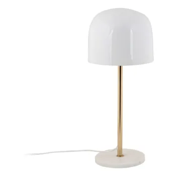 Veioza alba cu abajur din metal (inaltime 50 cm) Manta - Leitmotiv imagine