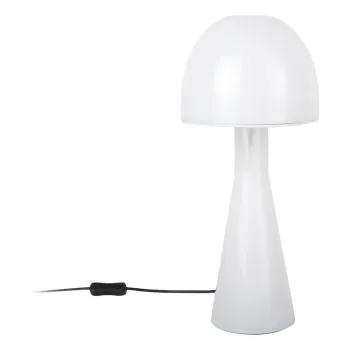 Veioza alba cu abajur din sticla (inaltime 45 cm) Bombin - Leitmotiv imagine