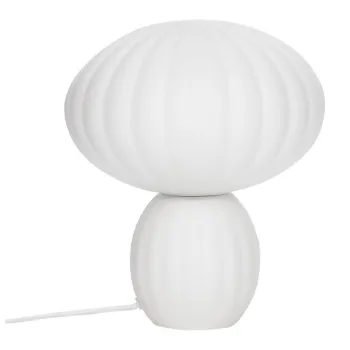 Veioza alba din sticla (inaltime 28 cm) Kumu - Hubsch imagine