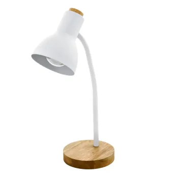 Veioza alba/in culoare naturala cu abajur din metal (inaltime 49 cm) VERADAL - EGLO imagine