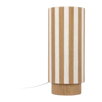 Veioza alba/in culoare naturala cu tapiterie din franghie (inaltime 58 cm) Vienna Stripes - Leitmotiv imagine