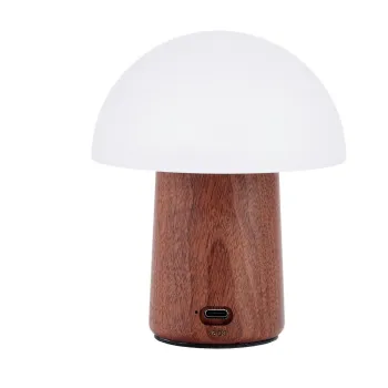 Veioza alba/in culoare naturala inchisa LED (inaltime 12,5 cm) Alice Mushroom - Gingko imagine