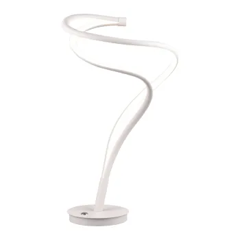 Veioza alba LED cu abajur din metal (inaltime 56 cm) Nala - Trio Select imagine