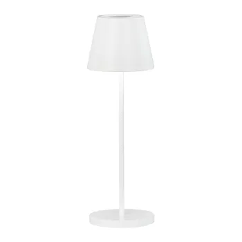 Veioza alba LED cu intensitate reglabila cu abajur din metal (inaltime 34 cm) Cosenza 2.0 - Fischer & Honsel imagine