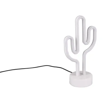 Veioza alba LED (inaltime 29 cm) Cactus - Trio imagine