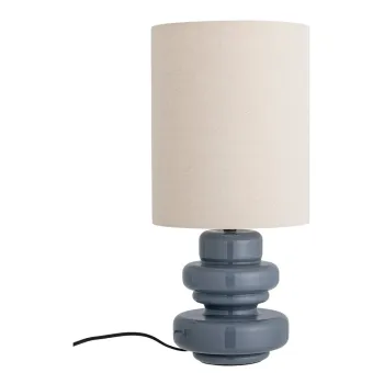 Veioza albastra cu abajur textil (inaltime 51 cm) Fabiola - Bloomingville imagine