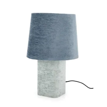 Veioza albastra din metal cu abajur textil (inaltime 50 cm) Demra - Bizzotto imagine