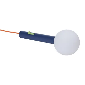 Veioza albastra LED cu intensitate reglabila din metal cu abajur din sticla (inaltime 30 cm) Talk - Hubsch imagine