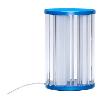 Veioza albastra LED cu intensitate reglabila din sticla (inaltime 30 cm) Aru - Hubsch imagine