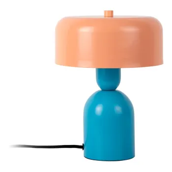 Veioza albastra/portocalie (inaltime 24 cm) Double Funky - Leitmotiv imagine