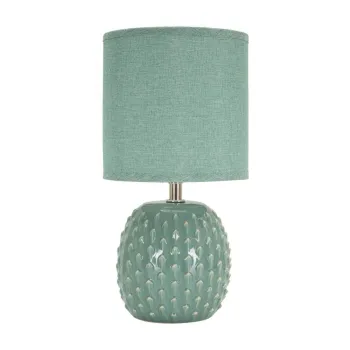 Veioza albastru-deschis din ceramica cu abajur textil (inaltime 27 cm) Pontus - Mauro Ferretti imagine