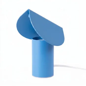 Veioza albastru-deschis LED din aluminiu (inaltime 15 cm) BISCUIT - Thoro imagine