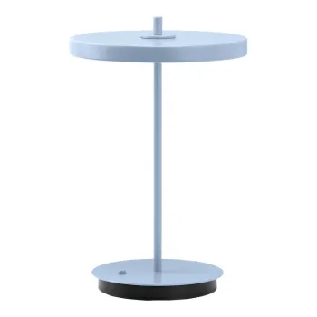 Veioza albastru-deschis LED din metal cu abajur din metal (inaltime 31 cm) Asteria Move - UMAGE imagine