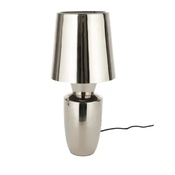 Veioza argintie din metal cu abajur din metal (inaltime 42 cm) Classy - Zuiver imagine