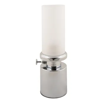 Veioza argintie LED cu intensitate reglabila cu abajur din metal/cu abajur din sticla (inaltime 29,5 cm) Camp - Leitmotiv imagine