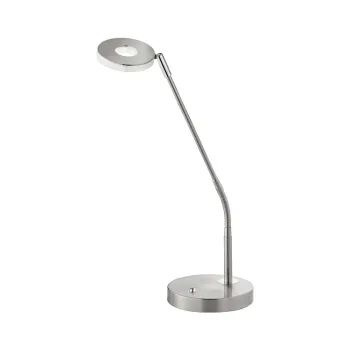 Veioza argintie LED cu intensitate reglabila din metal (inaltime 60 cm) Dent - Fischer & Honsel imagine