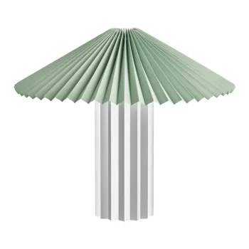 Veioza argintie-verde salvie cu intensitate reglabila cu abajur textil (inaltime 36 cm) Taite - Blomus imagine