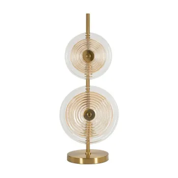 Veioza aurie cu abajur din sticla (inaltime 63 cm) Venice - Mauro Ferretti imagine