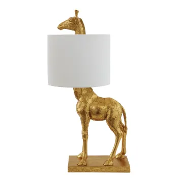 Veioza aurie cu abajur textil (inaltime 70 cm) Silas - Bloomingville imagine