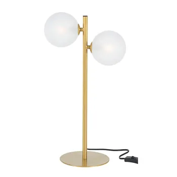 Veioza aurie din otel cu abajur din sticla (inaltime 54 cm) Balls - Bizzotto imagine