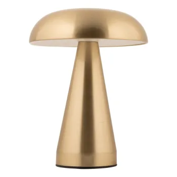 Veioza aurie LED cu intensitate reglabila cu abajur din metal (inaltime 20,5 cm) Rachel - Leitmotiv imagine