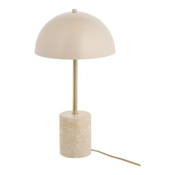 Veioza bej cu abajur din metal (inaltime 45 cm) Sheffield - House Nordic imagine