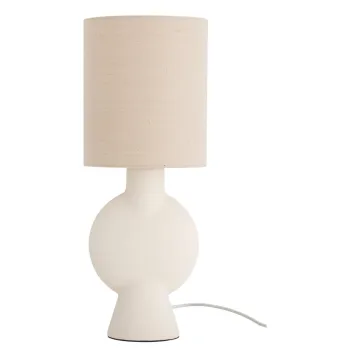 Veioza bej cu abajur textil (inaltime 54,5 cm) Sergio - Bloomingville imagine