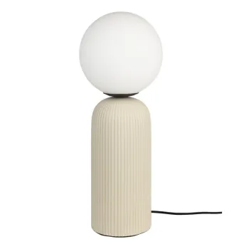Veioza bej din ceramica cu abajur din sticla (inaltime 53 cm) Dash - Zuiver imagine