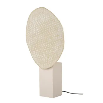 Veioza bej din metal cu abajur din metal (inaltime 57 cm) Neev - Bizzotto imagine