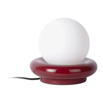 Veioza burgundy din ceramica (inaltime 19 cm) Catania Ring - Leitmotiv imagine