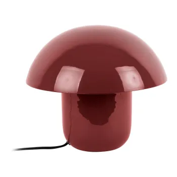 Veioza burgundy din metal (inaltime 25 cm) Fat Mushroom - Leitmotiv imagine